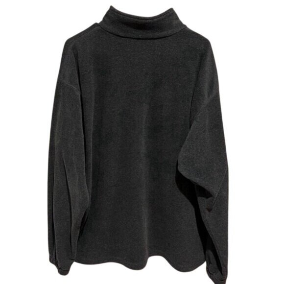 Columbia Gray Fleece Half-Zip Pullover Jacket Unisex Warm & Cozy Size XL - Picture 2 of 9